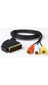 Scart 3 Rca Kablo 1.2 Metre thumbnail 2
