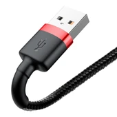 Baseus Cafule 1.5 A Lightning 2 Metre Şarj Kablosu CALKLF-C19 - Siyah thumbnail 3