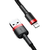 Baseus Cafule 1.5 A Lightning 2 Metre Şarj Kablosu CALKLF-C19 - Siyah thumbnail 2