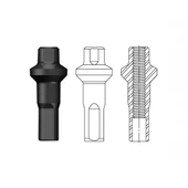 Sapim Polyax Brass Square Double Secure Lock Jant Teli Başlığı 16mm Siyah thumbnail 7