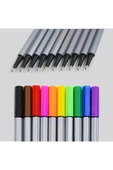 Fineliner Kalem 10 Renk thumbnail 2