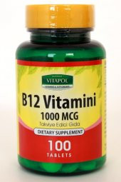 Vitapol Vitamin B-12 1000 Mcg 100 Tablet thumbnail 1