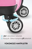 Polo&Sky Spring Model Pembe Renk Orta Boy Valiz Bavul thumbnail 4