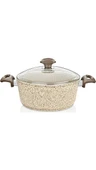 Falez Creamy Granit 28 Cm Derin Tencere thumbnail 2
