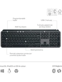 Logitech MX Keys S 920-011594 Bluetooth ve Wireless Kablosuz Klavye thumbnail 2
