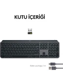 Logitech MX Keys S 920-011594 Bluetooth ve Wireless Kablosuz Klavye thumbnail 3