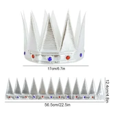 Yumuşak Gümüş Kral Tacı 55 cm thumbnail 1