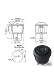 Yuvarlak 3 Pin Anahtar Siyah thumbnail 8