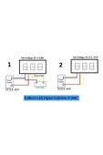 0.28" 0-100V Kırmızı Voltmetre thumbnail 2