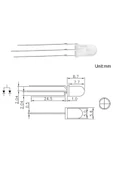 Led 5mm Kırmızı Yeşil Ortak Katot thumbnail 4