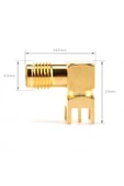 SMA PCB Tip Soket 90 Derece SMA-KWE thumbnail 1