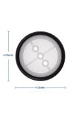 29mm Rubber Tekerlek thumbnail 1