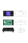 100V 10A Voltmetre Ampermetre Wattmetre thumbnail 8