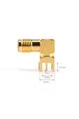 SMA PCB Tip Soket 90 Derece SMA-KWE thumbnail 2