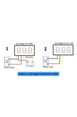0.28" 0-100V Mavi Voltmetre thumbnail 2