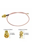 30cm RP Sma Dişi Ipex RF Kablo thumbnail 5