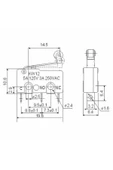 Makaralı Micro Switch Anahtar 5A Kw123 thumbnail 8