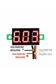 0.36 Kırmızı 0-30V Voltmetre thumbnail 1
