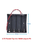 18650 2 Tel 4lü Pil Kutusu Paralel thumbnail 1