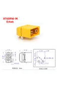 XT60PW Pcb Montaj Erkek Dişi Çift thumbnail 7