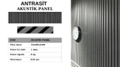AKUSTİK DUVAR PANELİ 60x260 CM ANTRASİT thumbnail 1