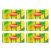 Flexi Oluklu Bulaşık Süngeri 5 li x 6 Adet thumbnail 1
