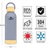 Igloo Hydrate Pro Termos 500ml-DUMAN MAVİ thumbnail 7