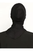 Boyunluklu Hijab Bone - Siyah - thumbnail 3