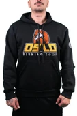 Oslo Bear Siyah Nakışlı Kapüşonlu Sweatshirt thumbnail 1