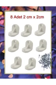 Beyaz Köşebent 2cm X 2 Cm 8 Adet thumbnail 1