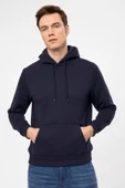 Süvari Kapüşonlu Yaka Regular Kalıp Düz Antrasit Sweatshirt thumbnail 8