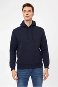 Süvari Kapüşonlu Yaka Regular Kalıp Düz Antrasit Sweatshirt thumbnail 12