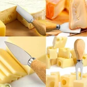 Ivory Paslanmaz Çelik Peynir Bıçağı Seti 4 Parça 13cm thumbnail 2