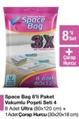 Space Bag 8 Adet 80x120 Vakumlu Poşet Seti thumbnail 1
