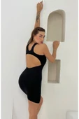 Vücuda Oturan Sırt Dekolteli Mini Elbise thumbnail 7