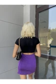 Asimetrik Kesim Mini Etek thumbnail 4