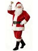 Yetişkin Noel Baba Kostümü Lüks Polar thumbnail 2