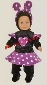 Bebek Minnie Mouse Kostümü Taçlı thumbnail 3