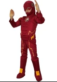 Flash Kostümü Kaslı Delüks thumbnail 1