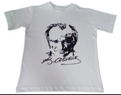 Atatürk Baskılı Tişört Yetişkin thumbnail 3