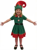 Noel Cini Kız Çocuk Elf Kostümü thumbnail 3