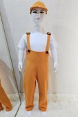 Bahçıvan Tulum ve Şapka Set Turuncu thumbnail 1