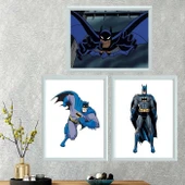 Batman Üçlü Takım Çerçeveli Poster Tablo thumbnail 2