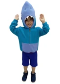 Kapüşonlu Cosplay Leon Shark Kostümü thumbnail 2