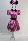 Yetişkin Minnie Mouse Kostümü Pembe thumbnail 1