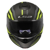 LS2 STROBE 2 PHANTOM MAT TITANIUM-NEON SARI KASK thumbnail 4