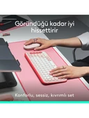 Logitech Pop Icon Combo 920-013077 Pembe Kablosuz Klavye Mouse Seti thumbnail 5