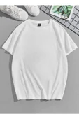 Beyaz T-shirt & Gri Şort Takım thumbnail 3