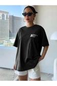 Cherısh Time Effect SIRT ve Ön Baskılı Oversize Tshirt thumbnail 1