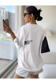 Cherısh Time Effect SIRT ve Ön Baskılı Oversize Tshirt thumbnail 2